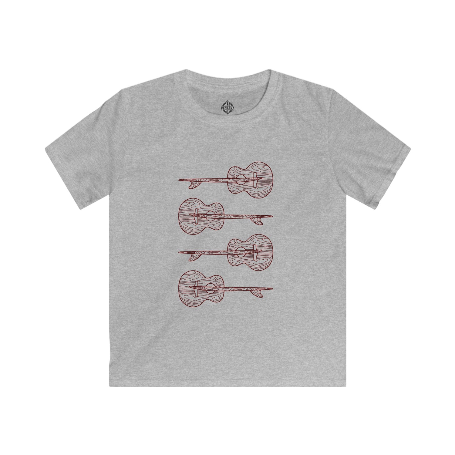 Ventana Santa Cruz Guitar Collab Kids - Soft Style U.S. Cotton T-Shirt
