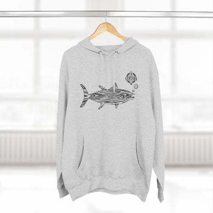 Ventana Wooden Tuna Unisex - Pull-Over Cotton Blend Fleece Hoodie