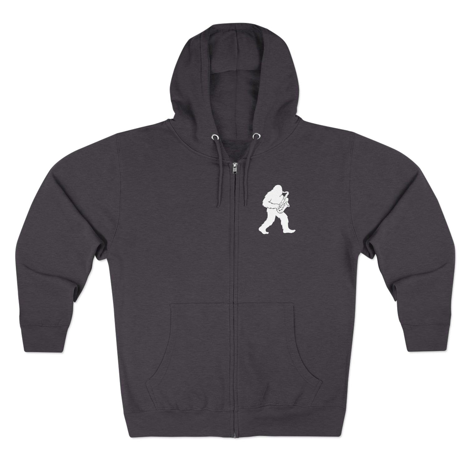 Ventana Saxsquatch Unisex - Zip Cotton Blend Fleece Hoodie