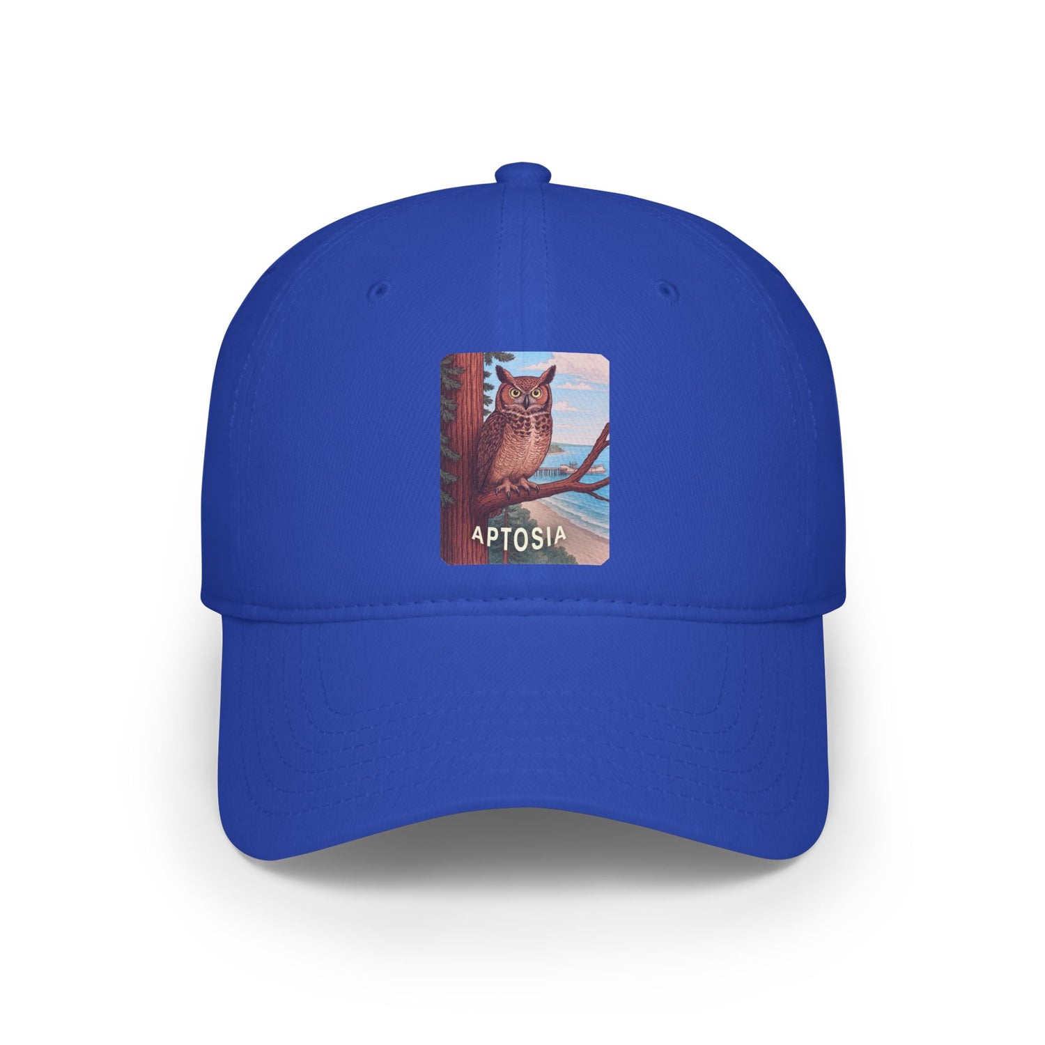 Aptos California Aptosia Owl - 100% Cotton Baseball Cap