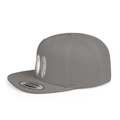 Ventana Three Board Embroidered Flat Bill Snapback Hat