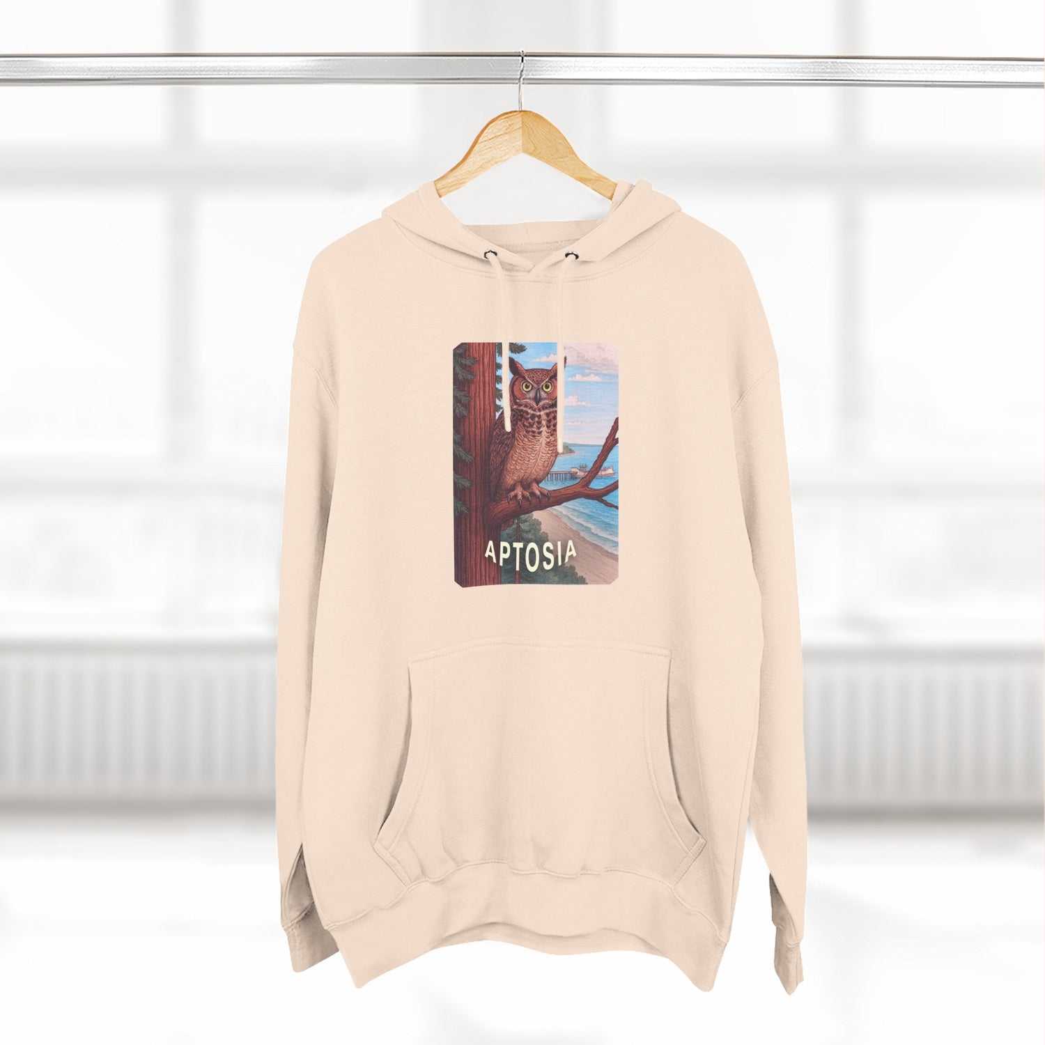 Aptos California Aptosia Unisex - Pull-Over Cotton Blend Fleece Hoodie