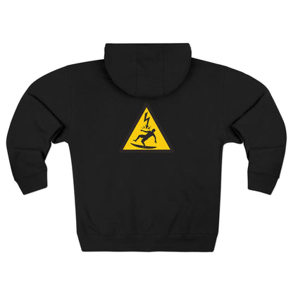 Electric Surfer Unisex - Zip Cotton Blend Fleece Hoodie