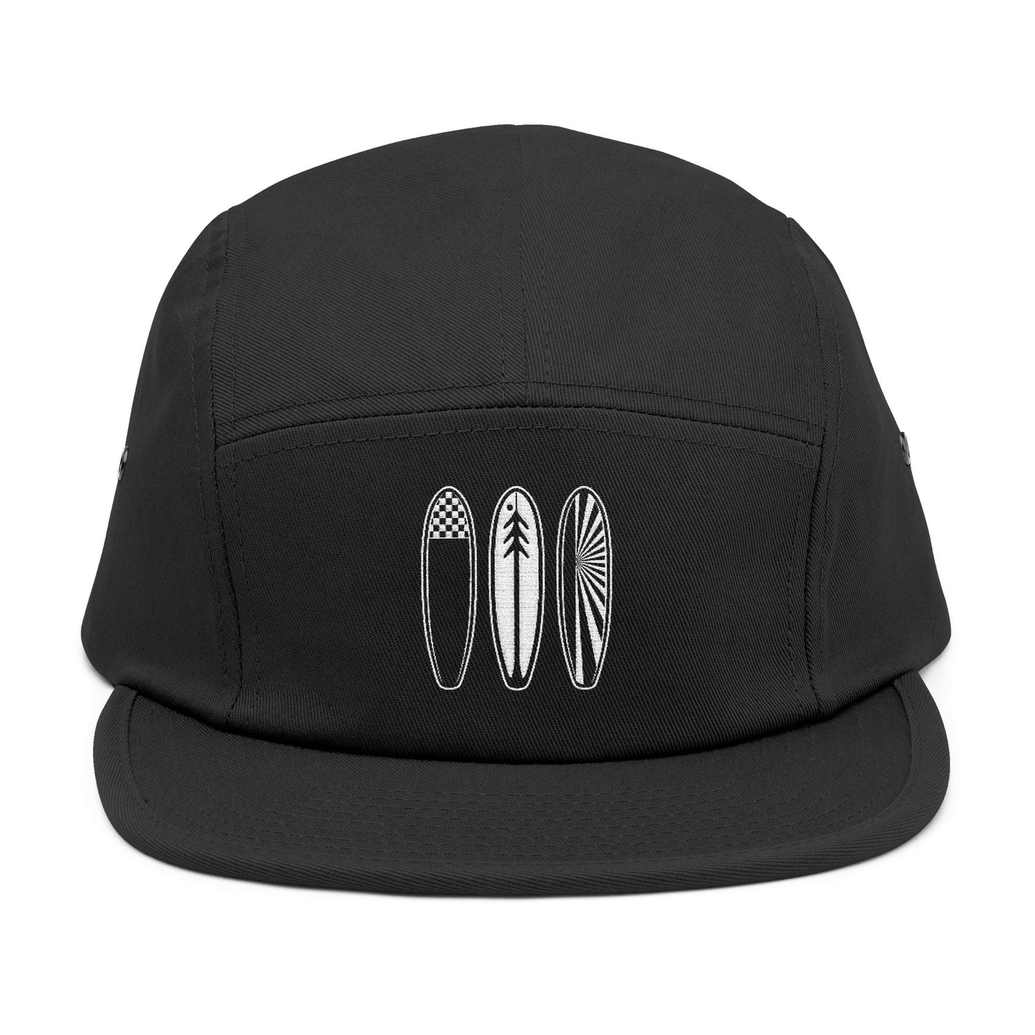 Ventana Three Board Embroidered 5 Panel Cap - 100% Cotton