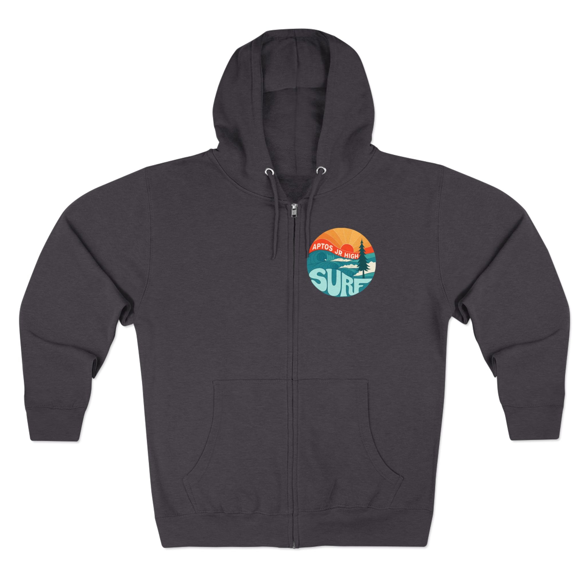 Aptos Junior High Surf Team Sunset Unisex - Zip Cotton Blend Fleece Hoodie
