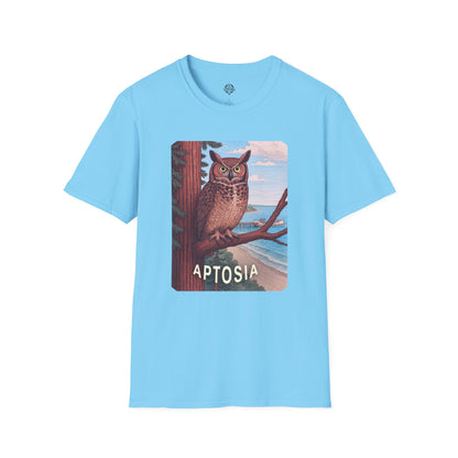 Aptos California Aptosia Owl Unisex - U.S. Cotton T-Shirt