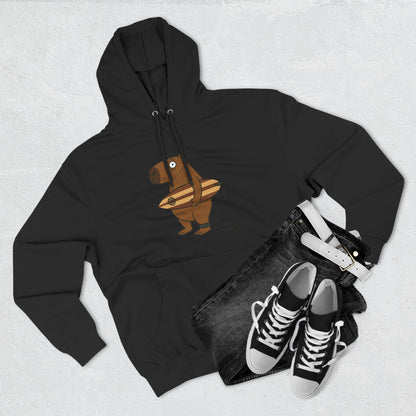 Capybara Surfer Unisex - Pull-Over Cotton Blend Fleece Hoodie