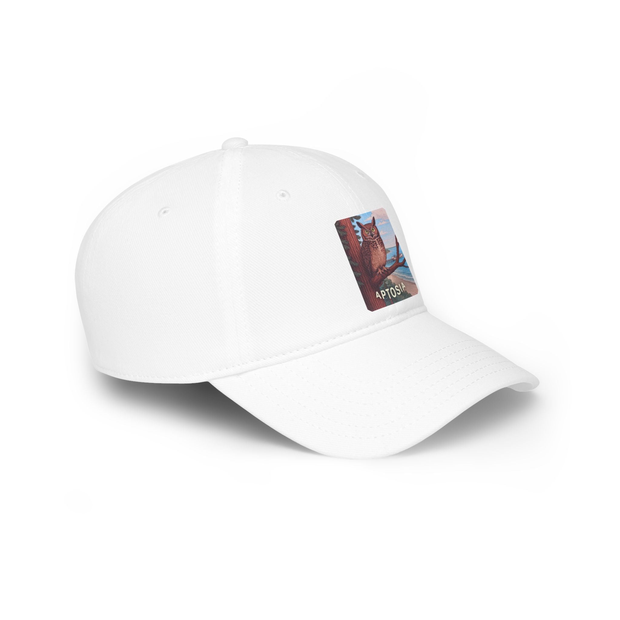 Aptos California Aptosia Owl - 100% Cotton Baseball Cap