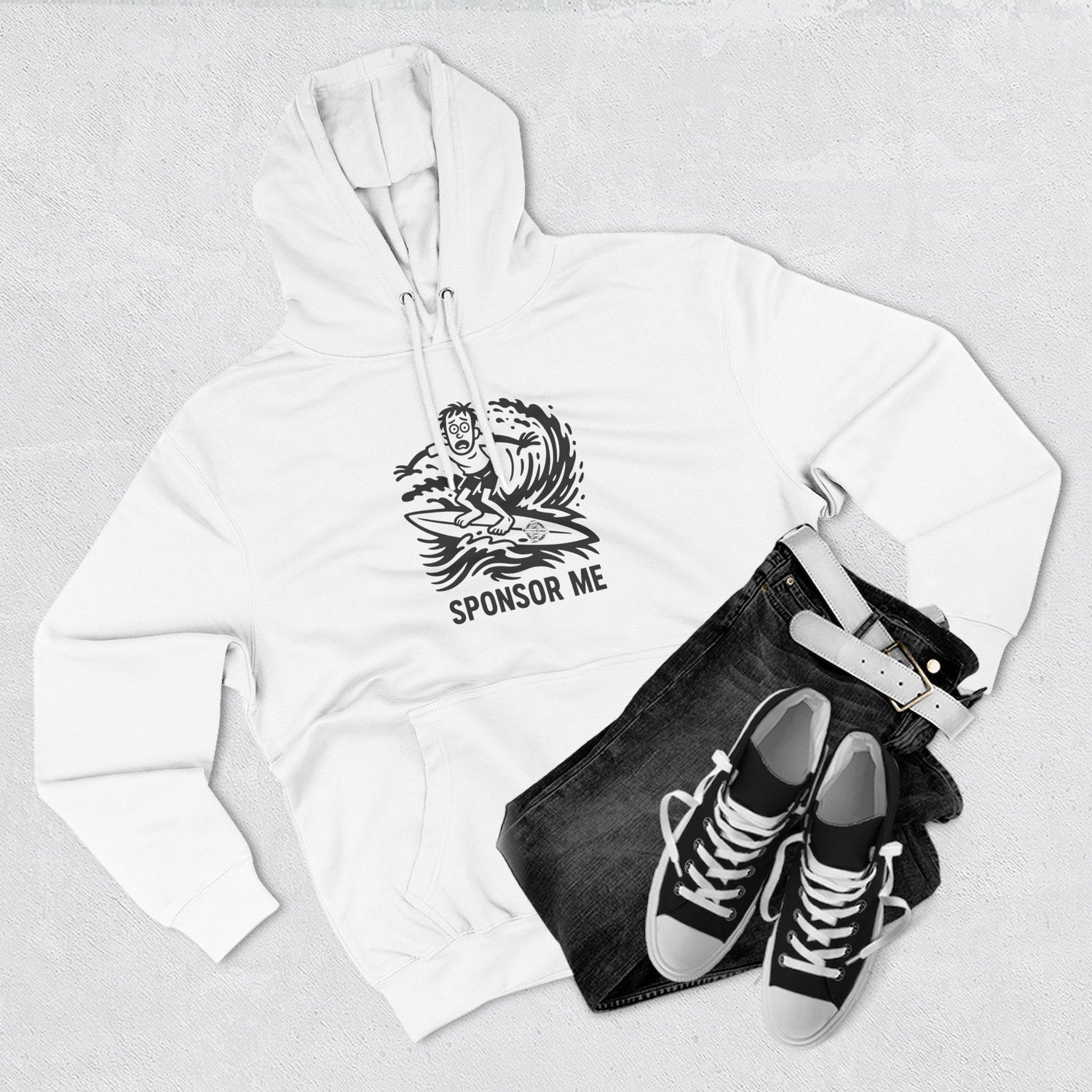 Sponsor Me Unisex - Pull-Over Cotton Blend Fleece Hoodie