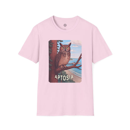 Aptos California Aptosia Owl Unisex - U.S. Cotton T-Shirt