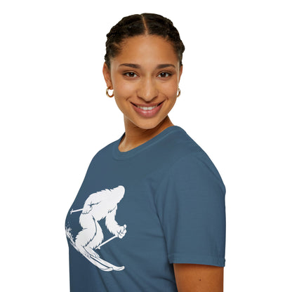 Ventana Shreddy Yeti Ski Unisex - U.S. Cotton T-Shirt