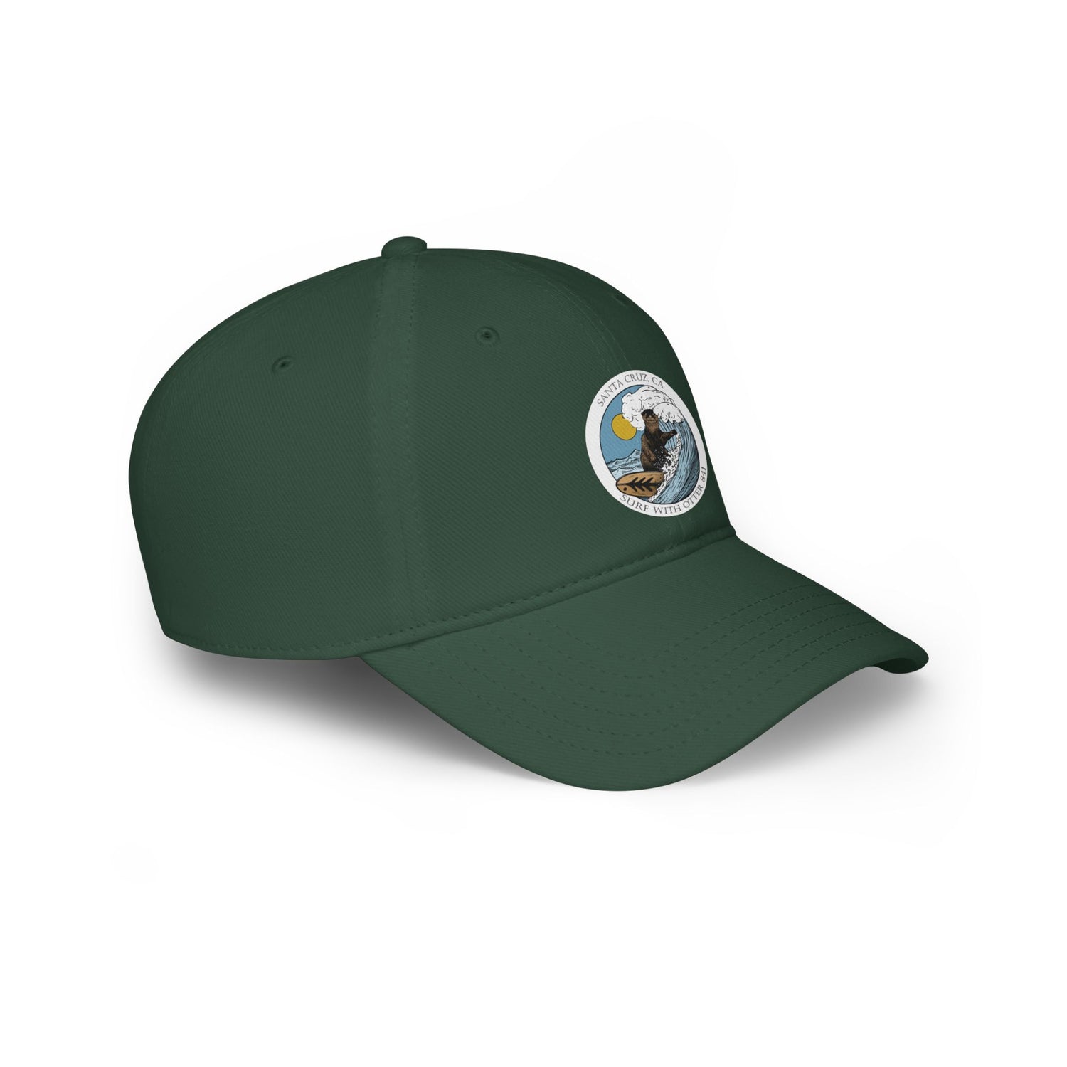 Surf with Otter 841 by Thiago Bianchini - 100% Cotton Baseball Cap