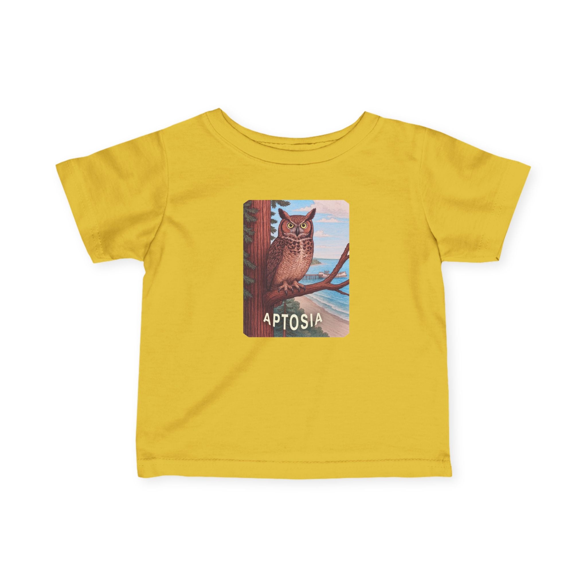 Aptos California Aptosia Owl - Infant 100% Cotton T-Shirt
