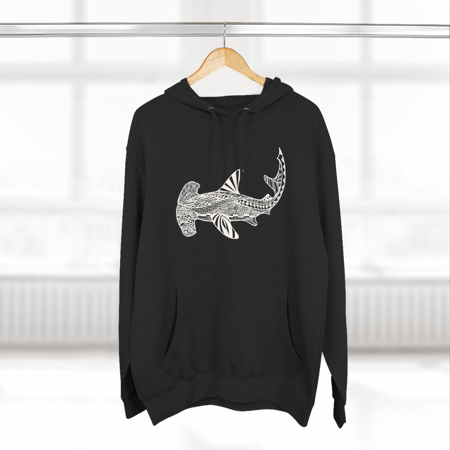 Ventangle Hammerhead Unisex - Pull-Over Cotton Blend Fleece Hoodie