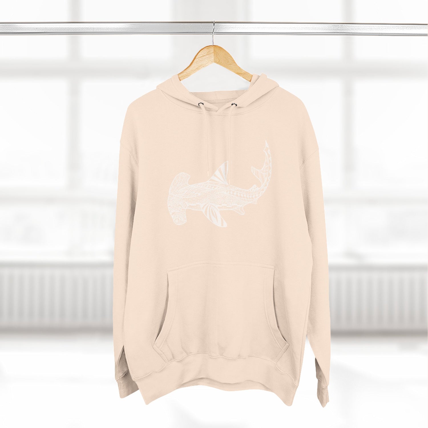 Ventangle Hammerhead Unisex - Pull-Over Cotton Blend Fleece Hoodie
