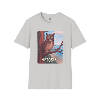 Aptos California Aptosia Owl Unisex - U.S. Cotton T-Shirt