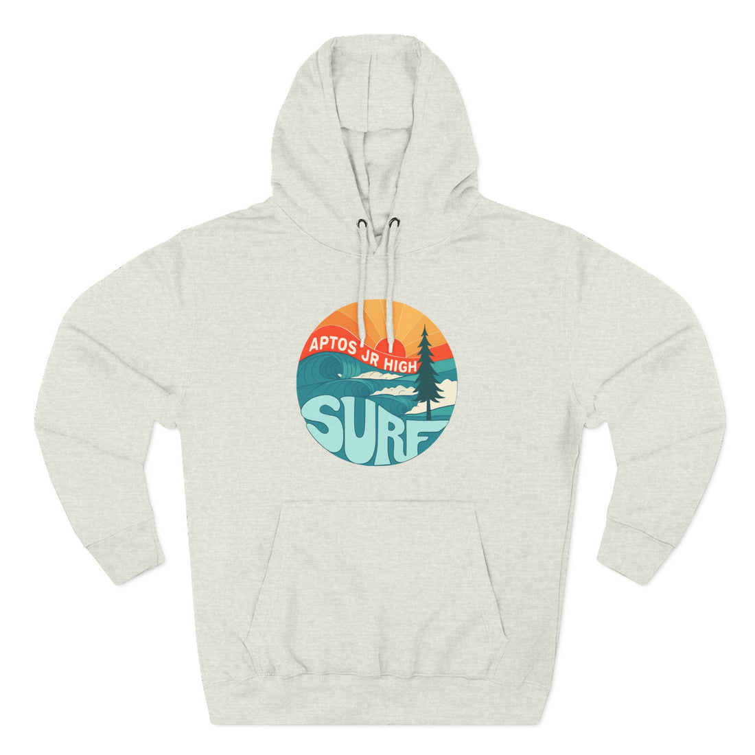 Aptos Junior High Surf Team Sunset Unisex - Pull-Over Cotton Blend Fleece Hoodie