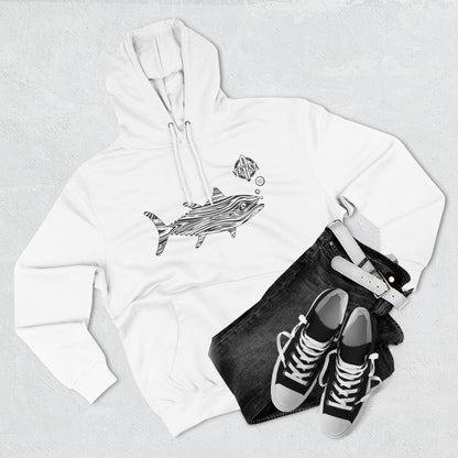 Ventana Wooden Tuna Unisex - Pull-Over Cotton Blend Fleece Hoodie