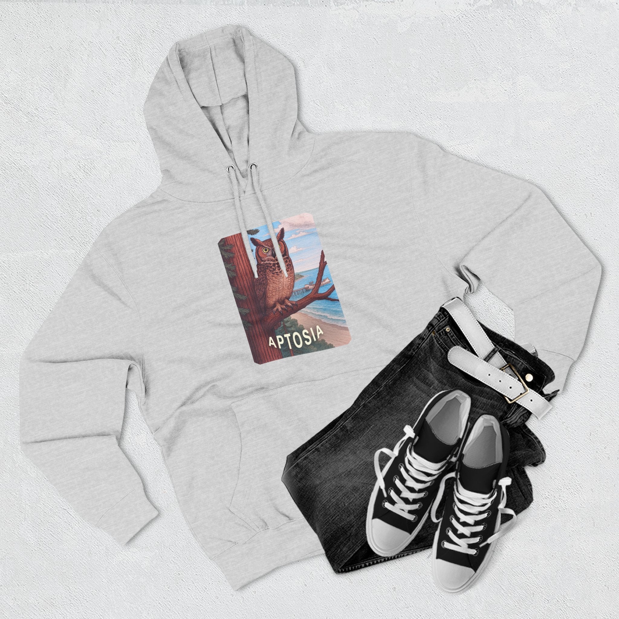 Aptos California Aptosia Unisex - Pull-Over Cotton Blend Fleece Hoodie
