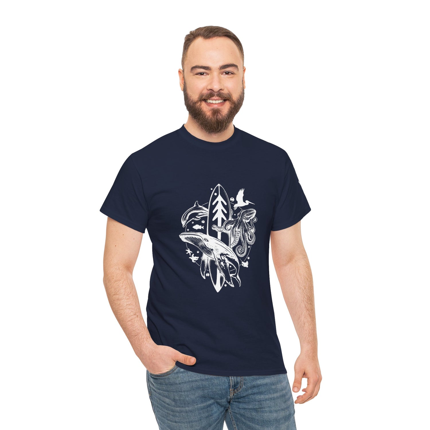 Ventana Monterey Bay by Thiago Bianchini - U.S. Cotton T-Shirt