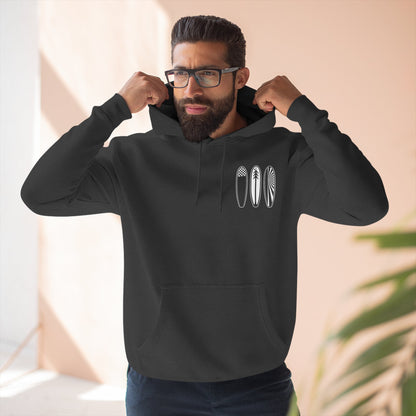Ventana Three Board - Unisex Pull-Over Cotton Blend Fleece Hoodie