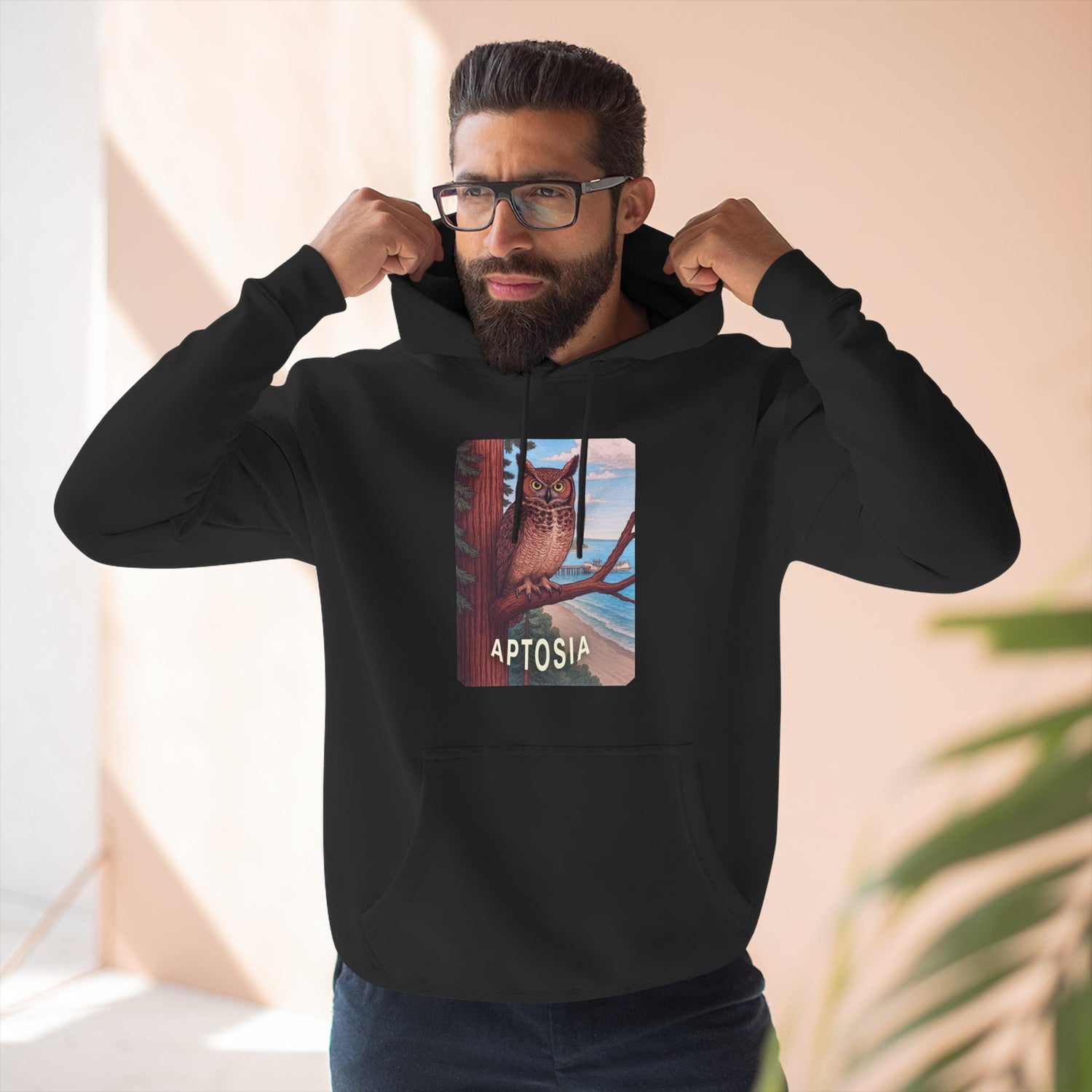 Aptos California Aptosia Unisex - Pull-Over Cotton Blend Fleece Hoodie
