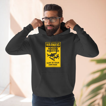 Shark Sighted Unisex - Pull-Over Cotton Blend Fleece Hoodie