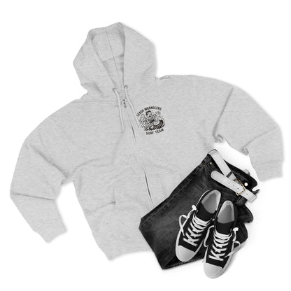 Leash Wranglers Surf Team Unisex - Zip Cotton Blend Fleece Hoodie