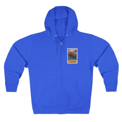 Sea Otter Lotería Unisex - Zip Cotton Blend Fleece Hoodie (La Nutria)