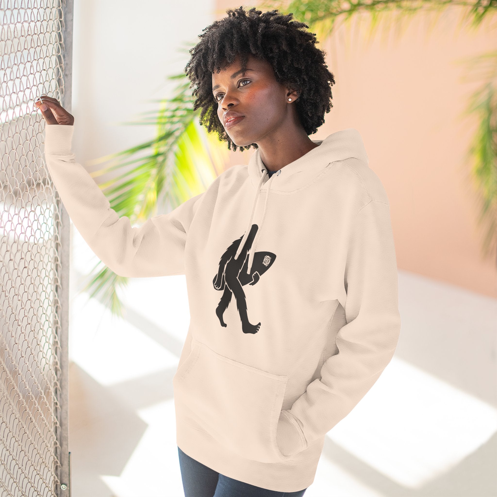 Ventana Surfsquatch Unisex - Pull-Over Cotton Blend Fleece Hoodie