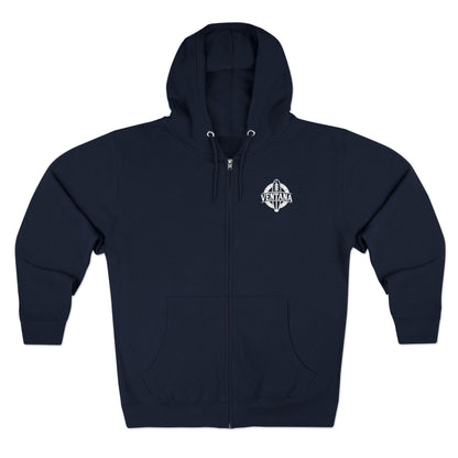 Ventana Wooden Surfboards Unisex - Zip Cotton Blend Fleece Hoodie