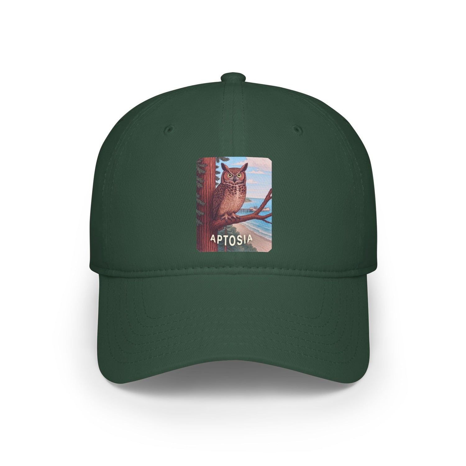 Aptos California Aptosia Owl - 100% Cotton Baseball Cap