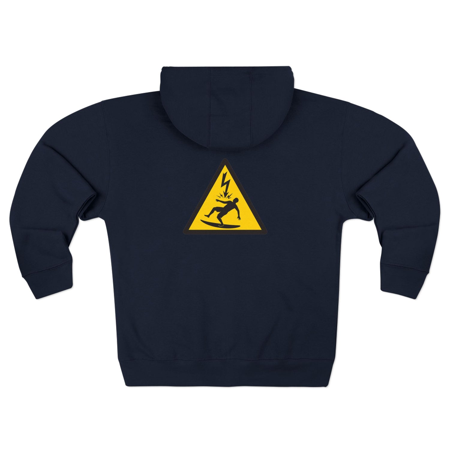 Electric Surfer Unisex - Zip Cotton Blend Fleece Hoodie