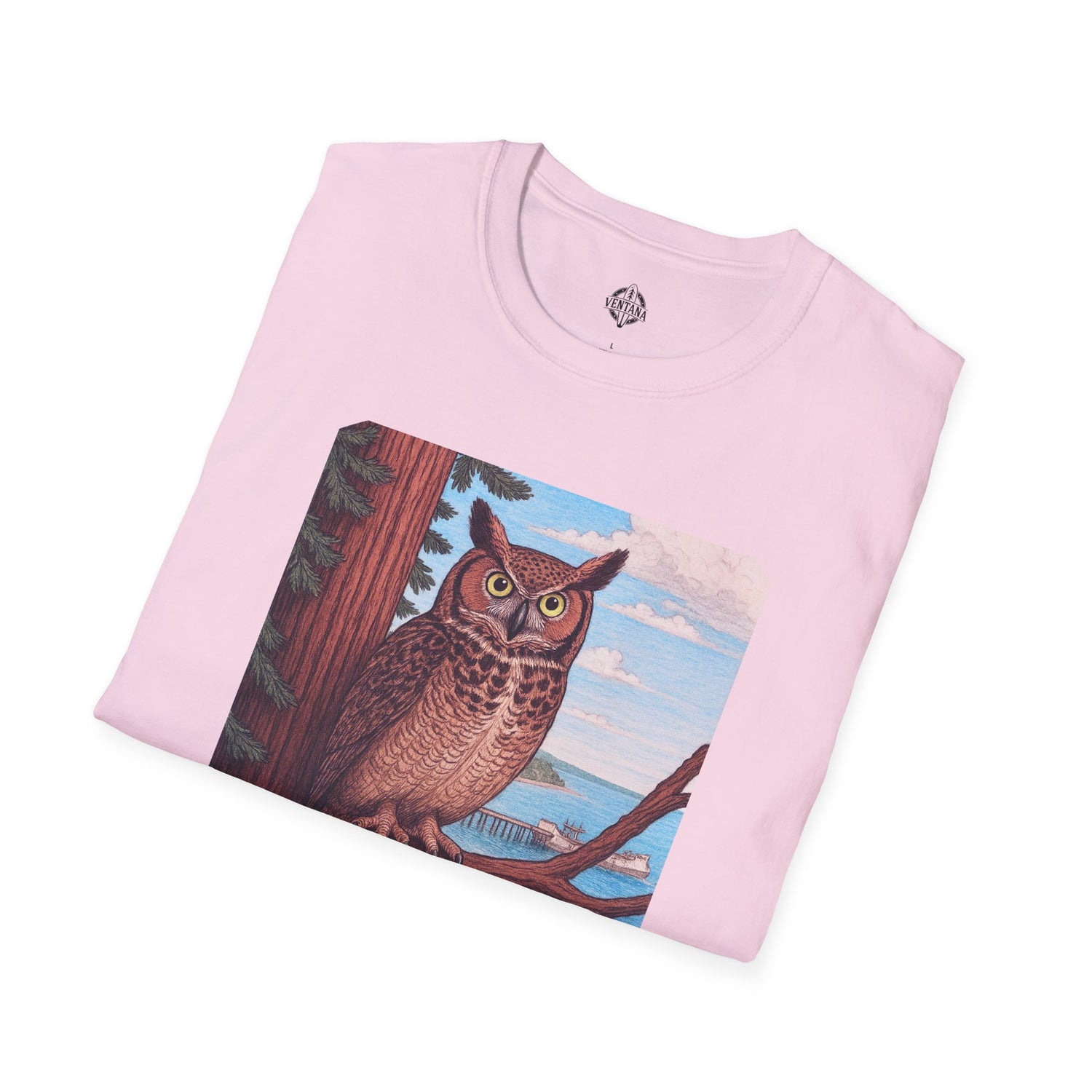 Aptos California Aptosia Owl Unisex - U.S. Cotton T-Shirt