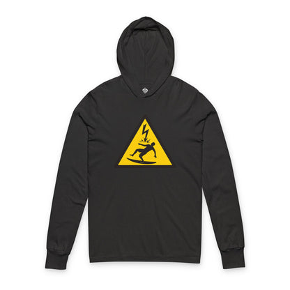 Electric Surfer Unisex - Cotton Long Sleeve Hooded T-Shirt
