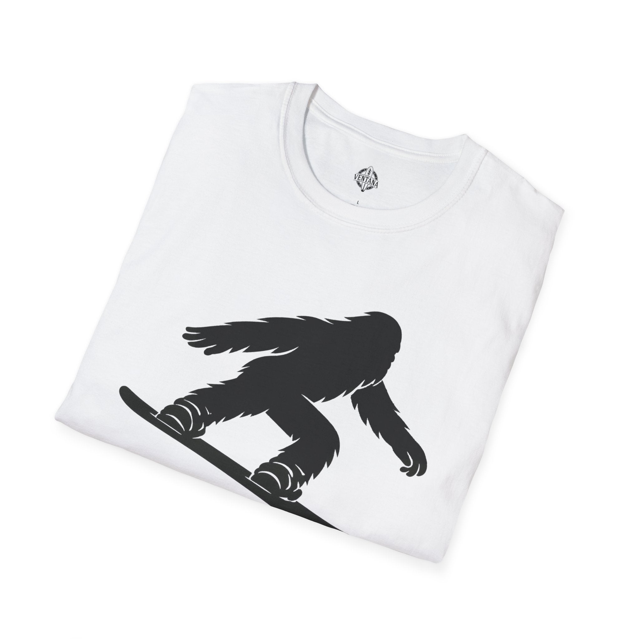 Ventana Shreddy Yeti Snowboard Unisex - U.S. Cotton T-Shirt