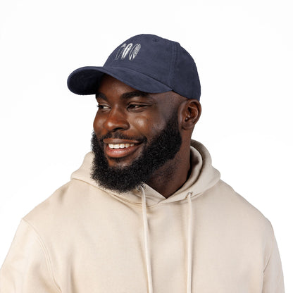 Ventana Three Board Embroidered Corduroy Cap - 100% Cotton