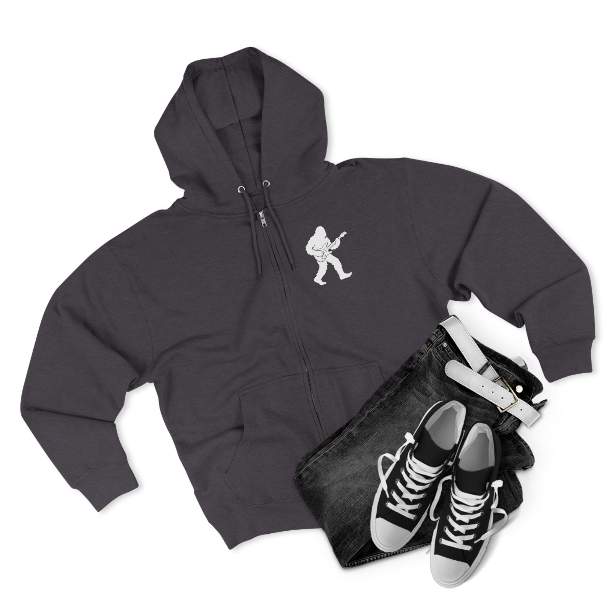Ventana Jamsquatch Unisex - Zip Cotton Blend Fleece Hoodie