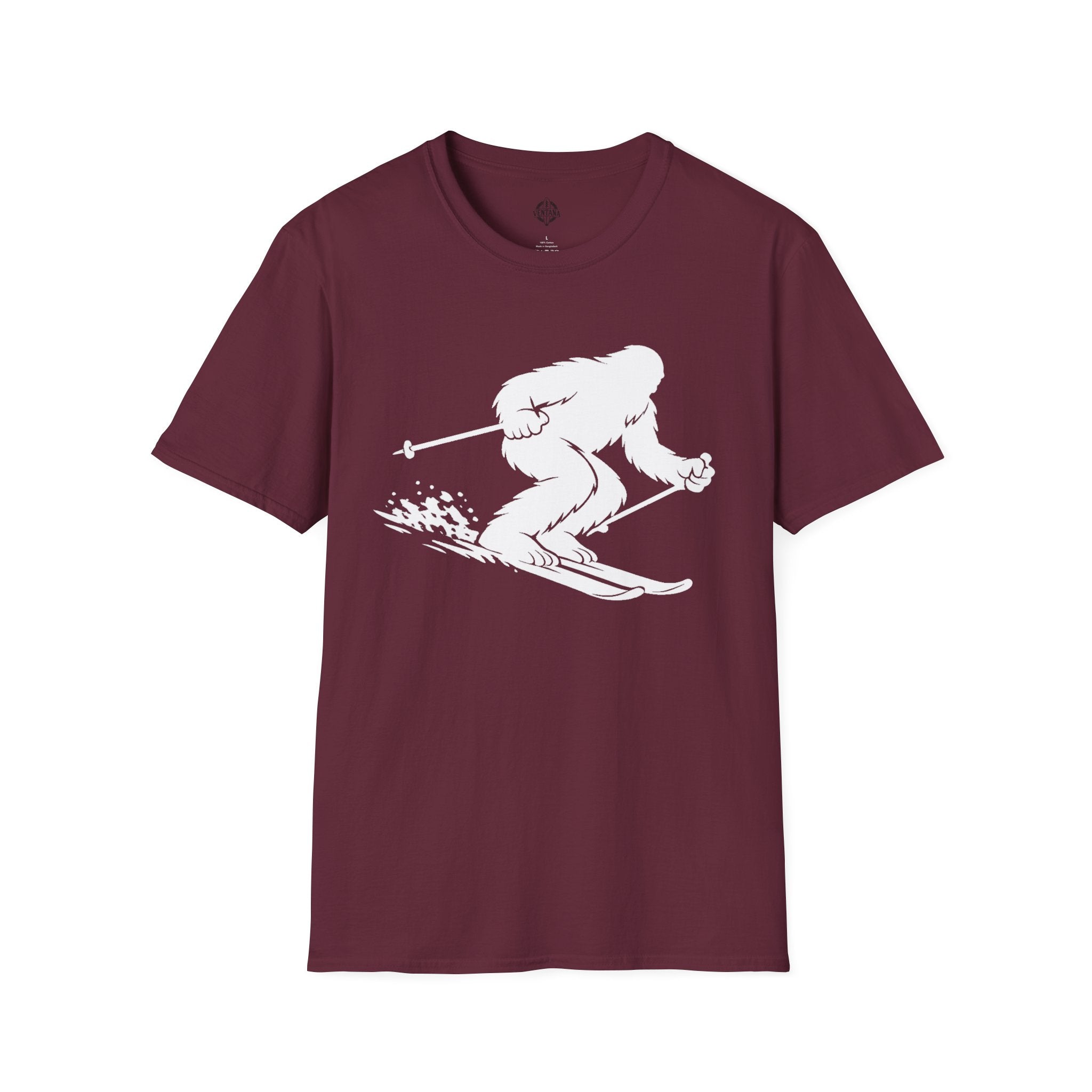 Ventana Shreddy Yeti Ski Unisex - U.S. Cotton T-Shirt