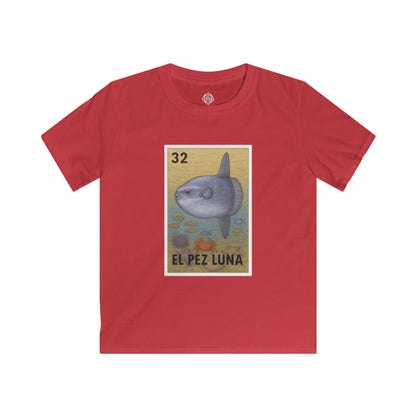 Sunfish Lotería Kids - Soft Style U.S. Cotton T-Shirt (El Pez Luna)