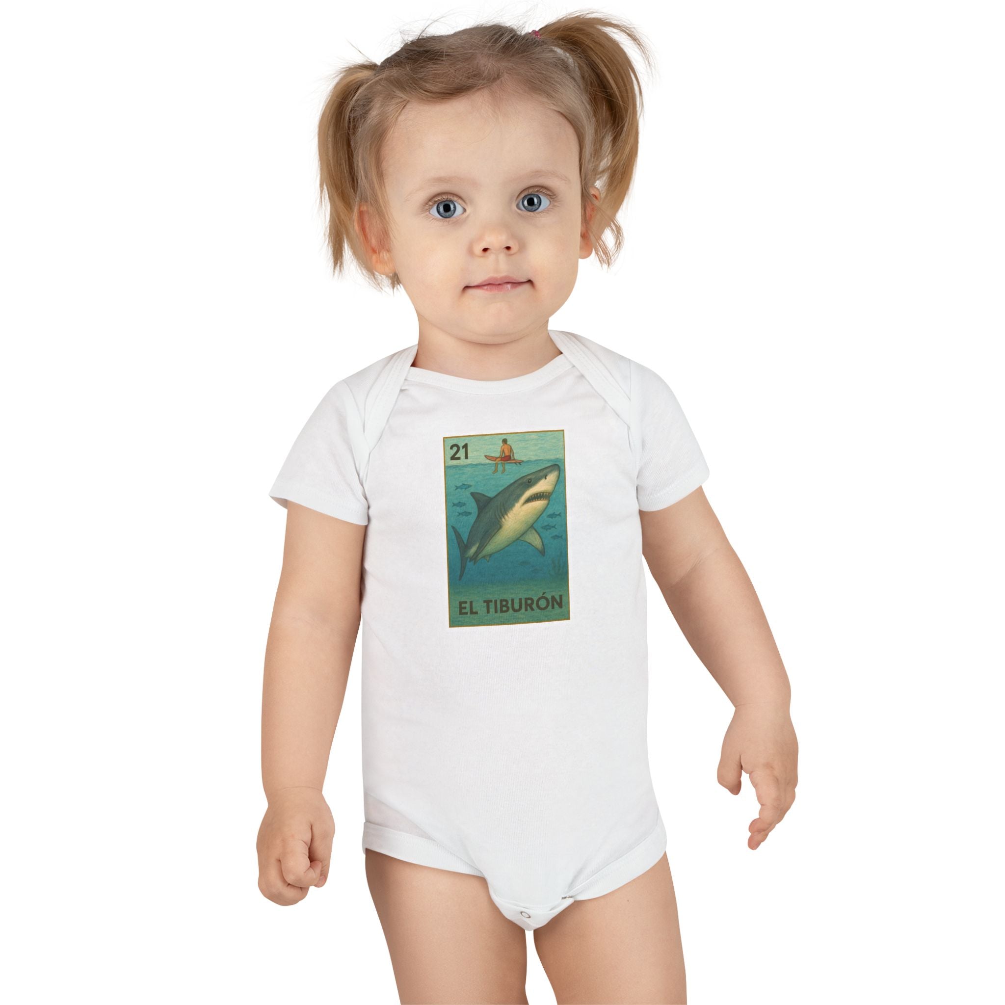 Kelp Forest Lotería - Baby Short Sleeve 100% Cotton Onesie (El Bosque de Algas)