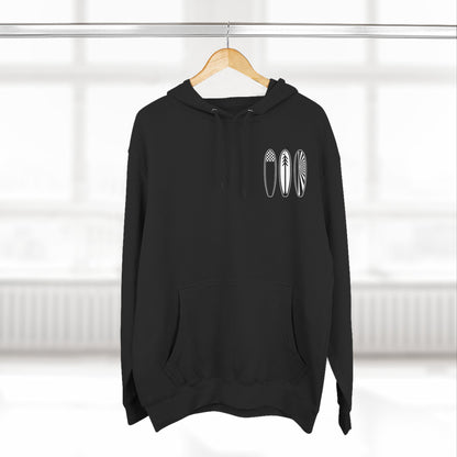 Ventana Three Board - Unisex Pull-Over Cotton Blend Fleece Hoodie