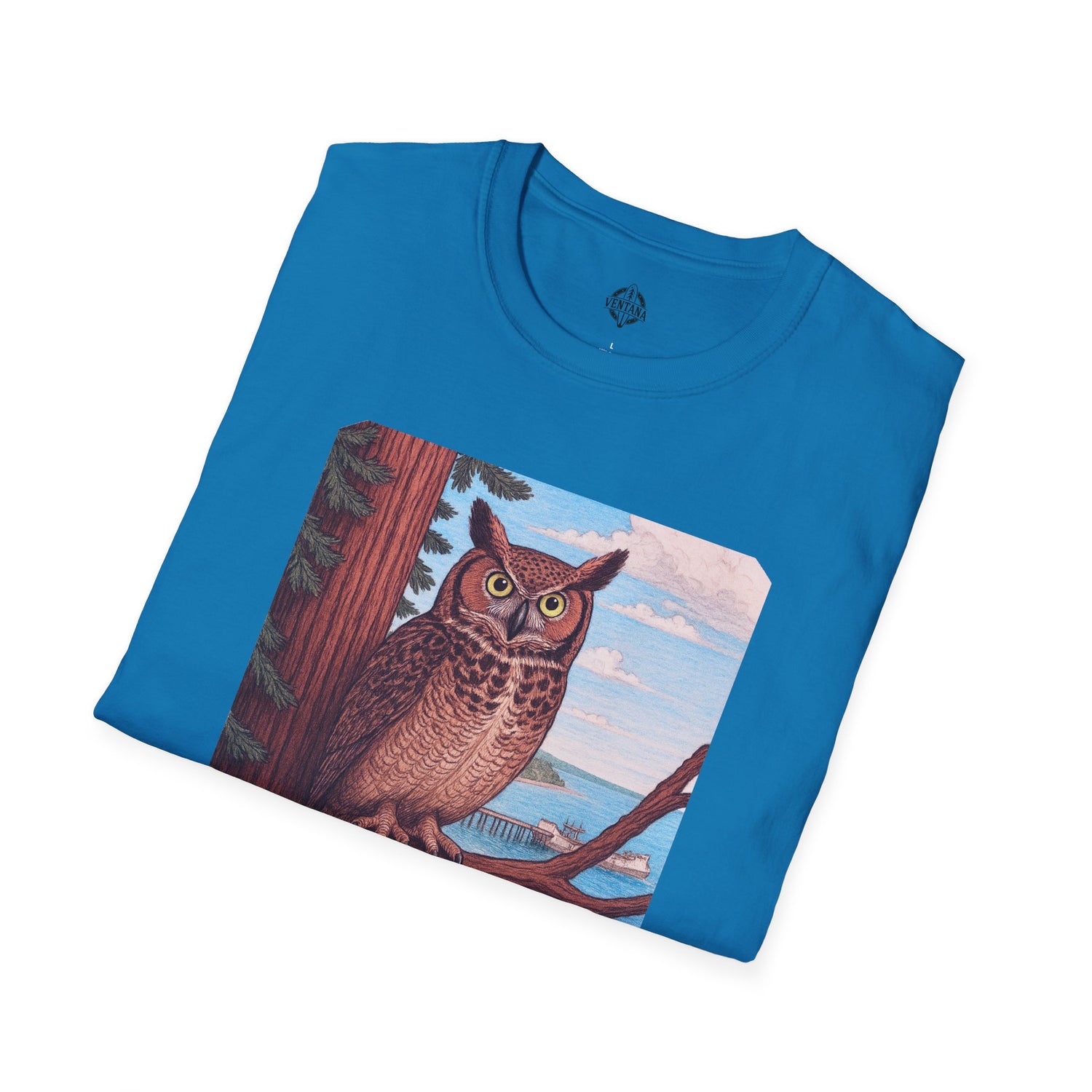 Aptos California Aptosia Owl Unisex - U.S. Cotton T-Shirt