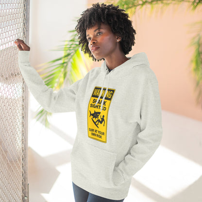 Shark Sighted Unisex - Pull-Over Cotton Blend Fleece Hoodie