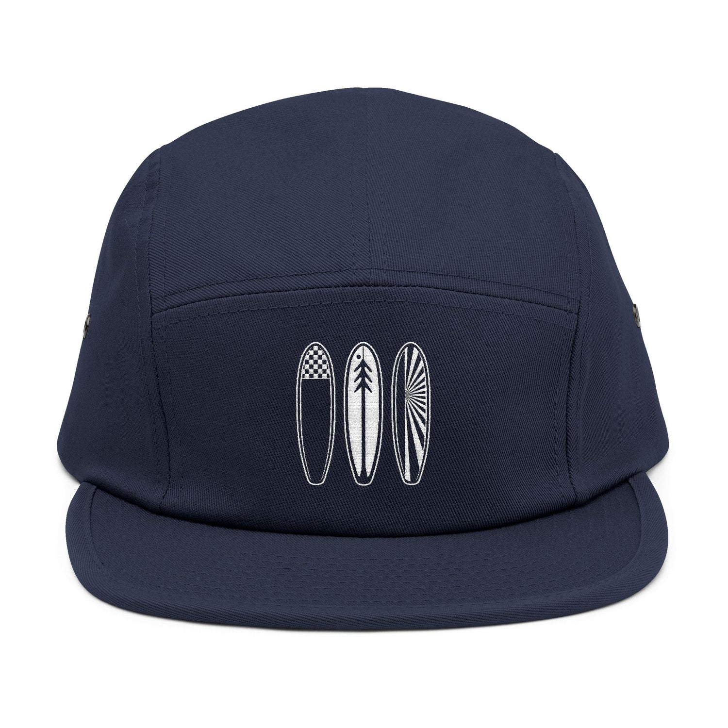 Ventana Three Board Embroidered 5 Panel Cap - 100% Cotton