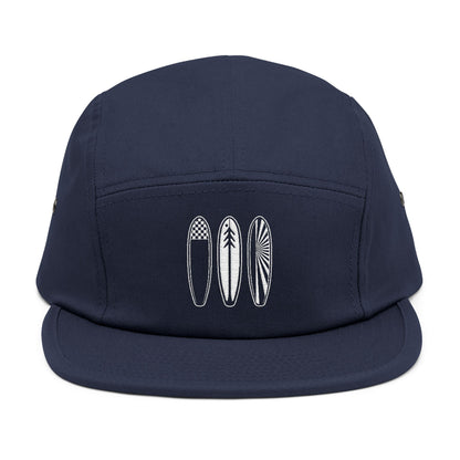 Ventana Three Board Embroidered 5 Panel Cap - 100% Cotton