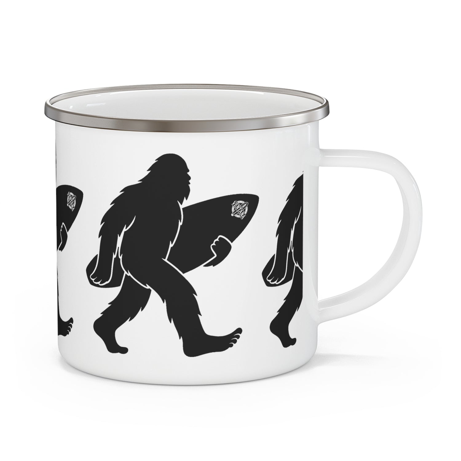 Ventana Surfsquatch Enamel Camping Mug