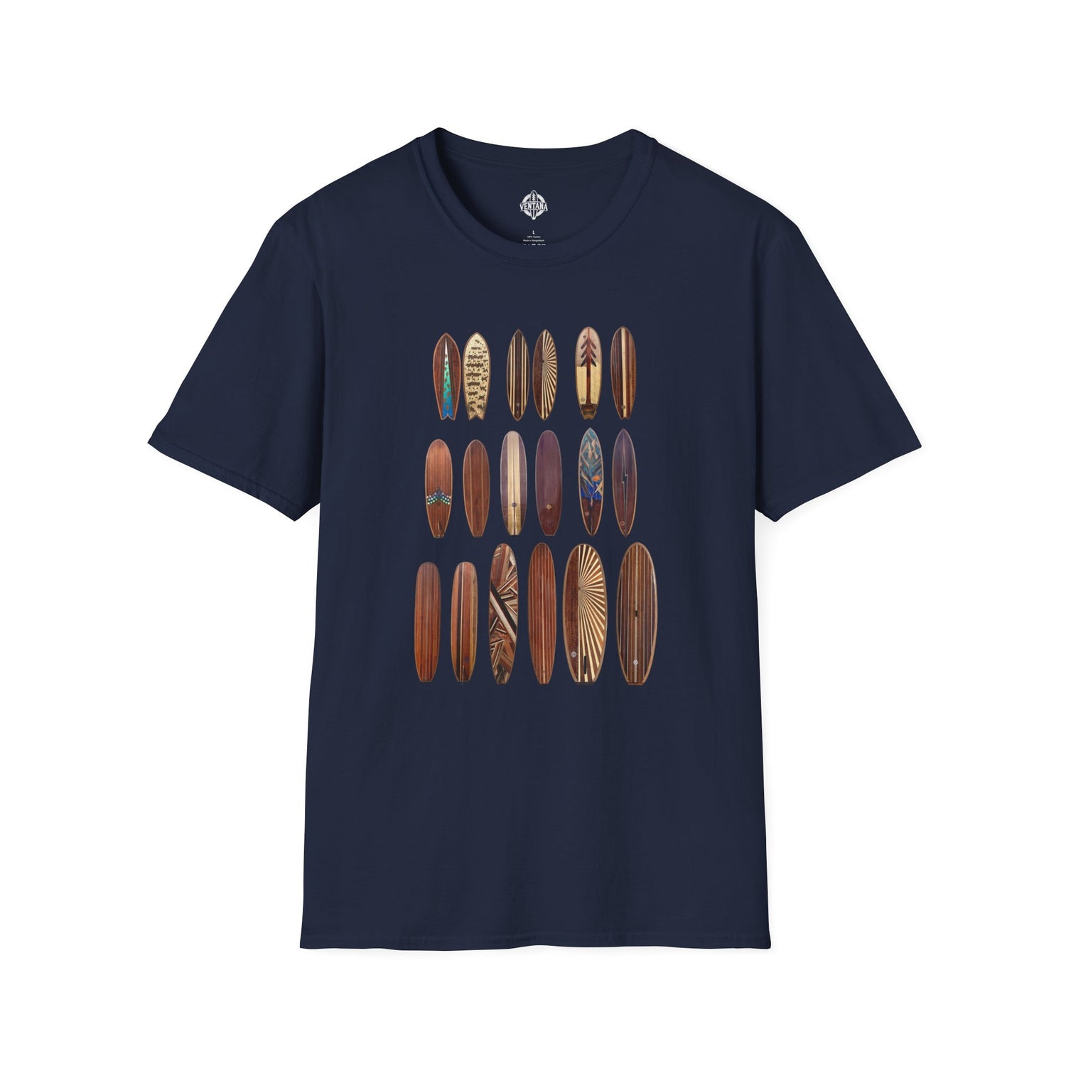 Ventana Wooden Surfboards Unisex - Soft Style U.S. Cotton T-Shirt