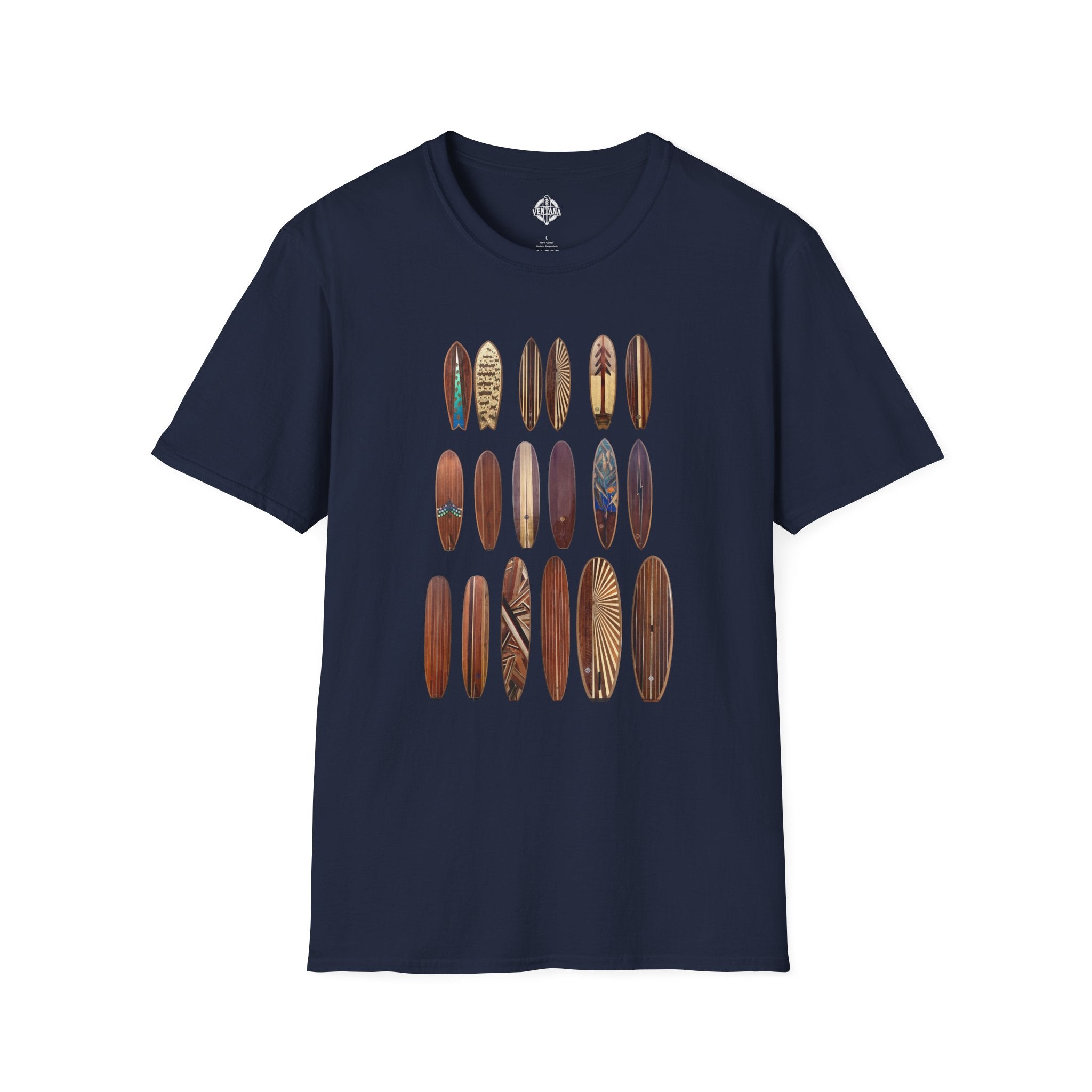 Ventana Wooden Surfboards Unisex - Soft Style U.S. Cotton T-Shirt