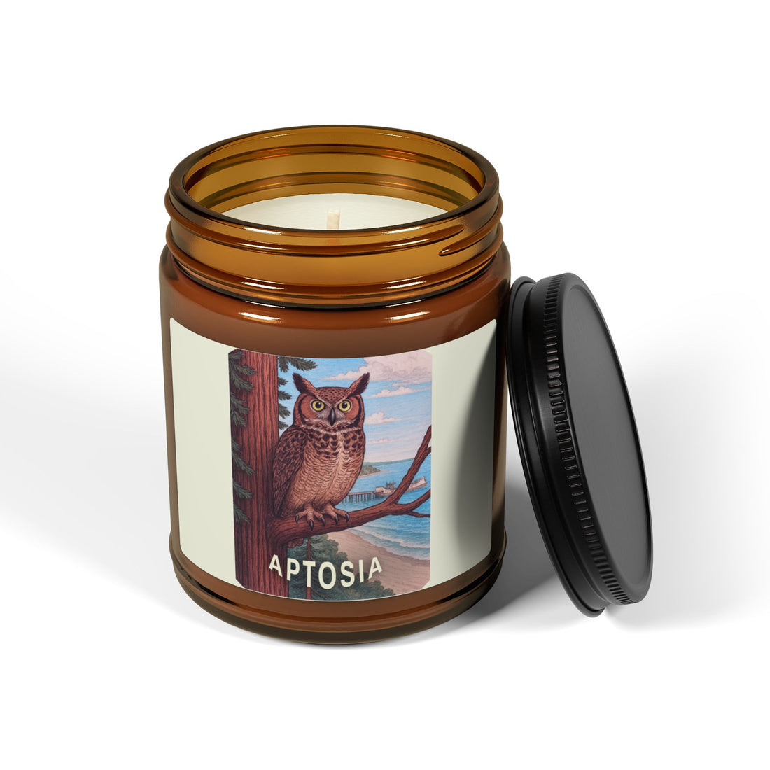 Aptos California Aptosia Owl - Scented Soy Candle